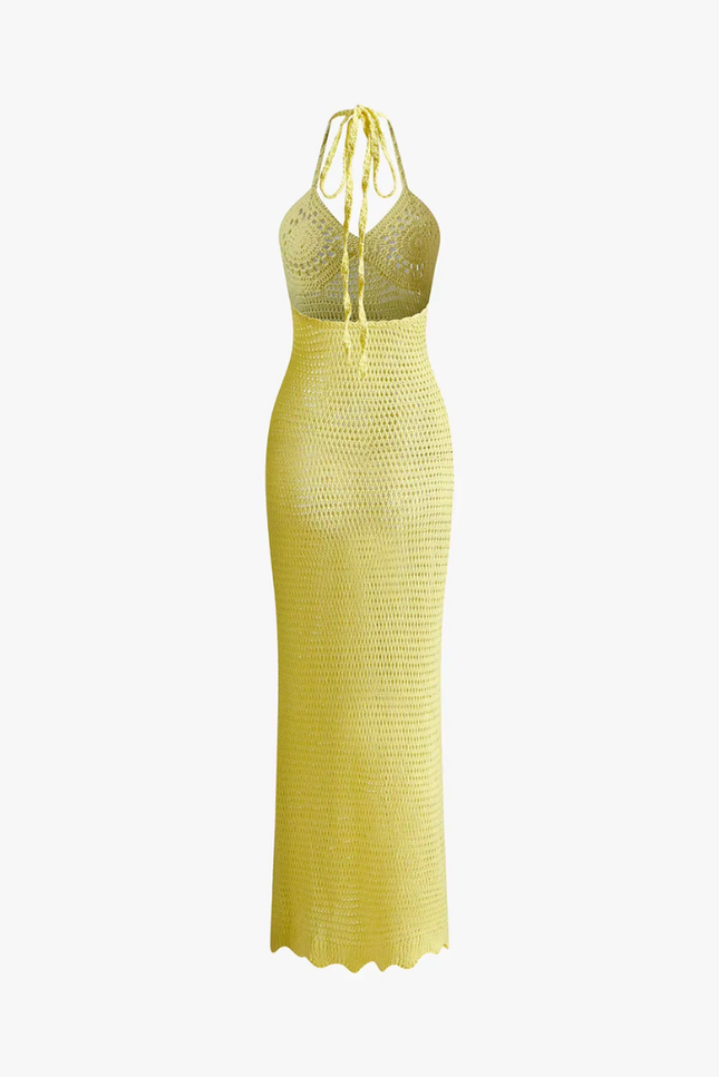 Knit cut out design cover up jurk