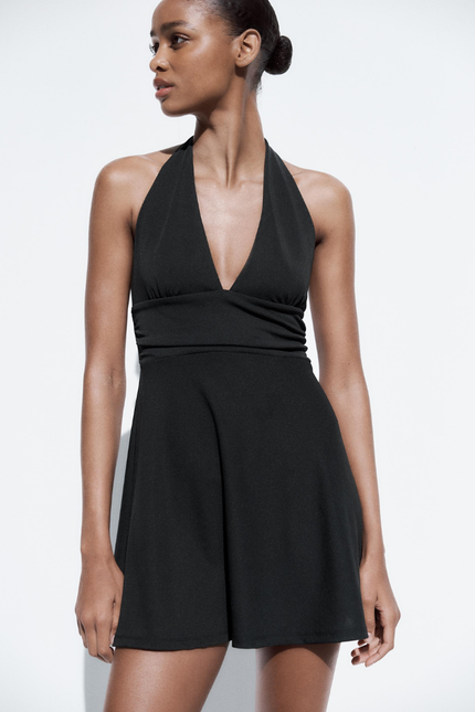 Mini halter elegante jurk