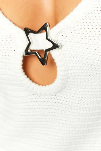 Chic star-design model mini jurk
