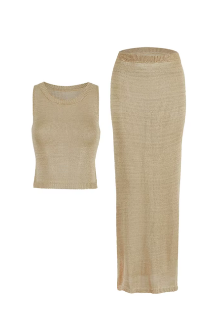 See-throug model half top + rok