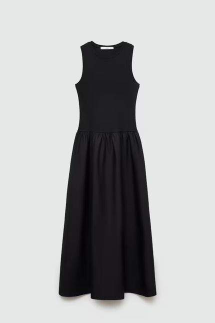 Elegante lange sleeveless jurk