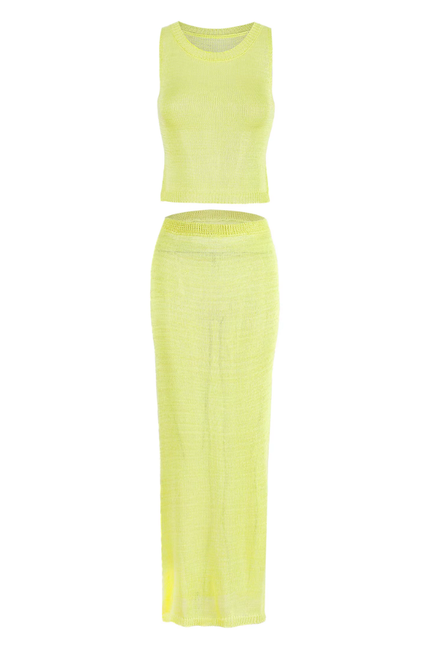 See-throug model half top + rok
