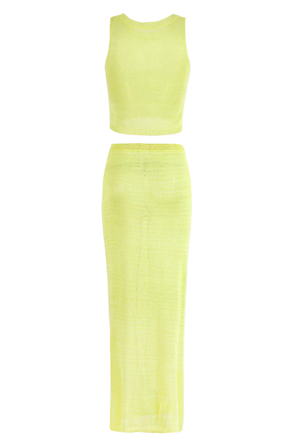 See-throug model half top + rok