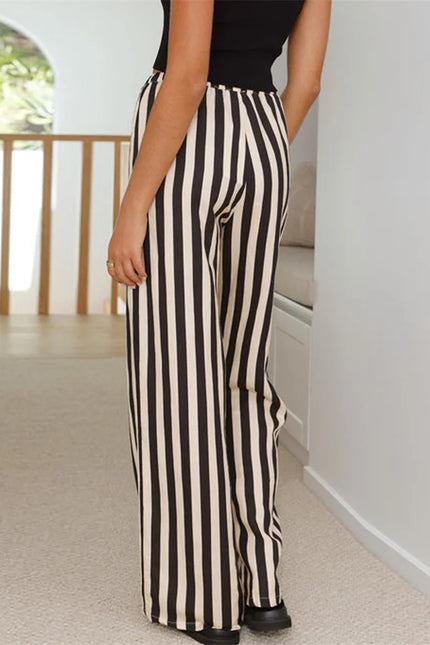 Baddy gestreept model waistband broek
