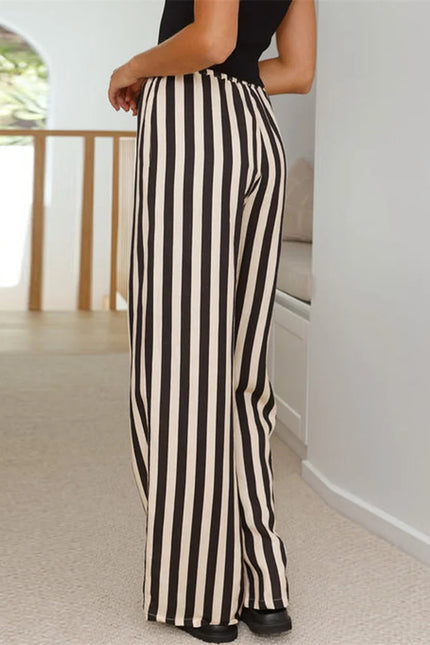 Baddy gestreept model waistband broek